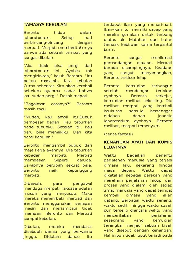 Cerpen Dan Cerita Fantasi | PDF