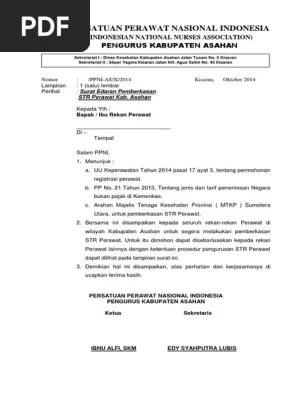 Surat Edaran STR | PDF