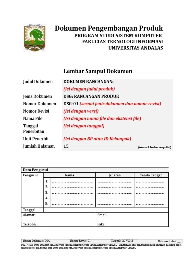 Namun yang umum kode penomoran dokumen maupun drawing ini dengan cara kombinasi huruf nama. Template B300 Dokumen Rancangan Kuliah Reksis V1 1