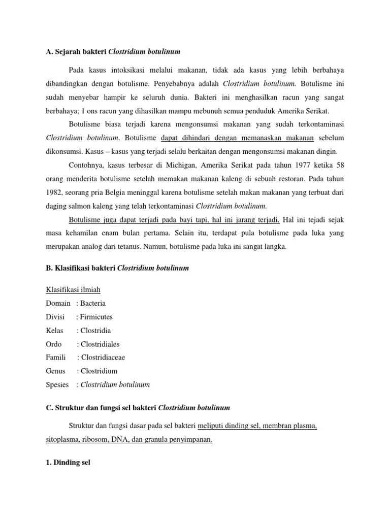 Clostridium Botulinum | PDF