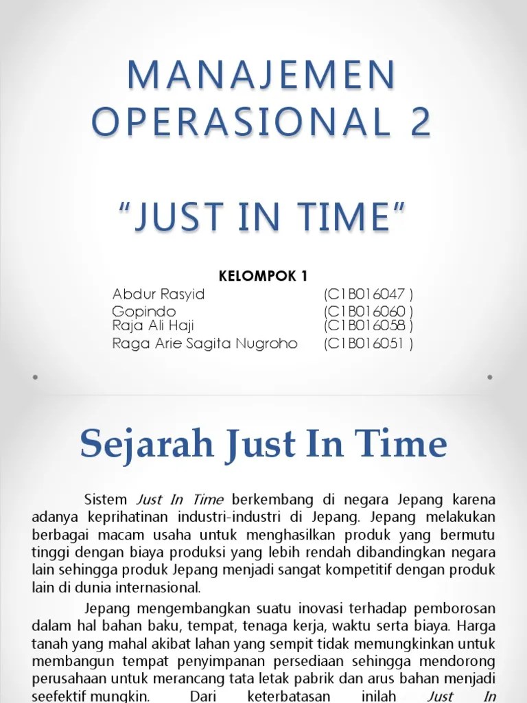 Manajemen Operasional 2