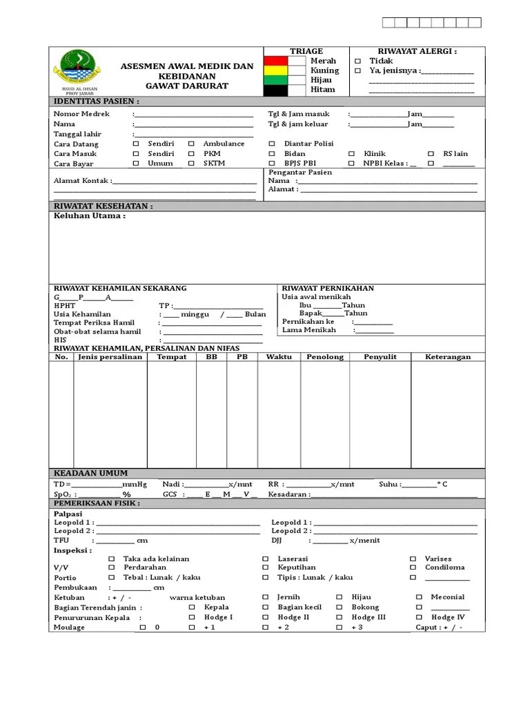 Manusia tentang asuhan keperawatan pada klien dengan masalah kebutuhan. Pengkajian Igd Kebidanan Dan Medik Pdf