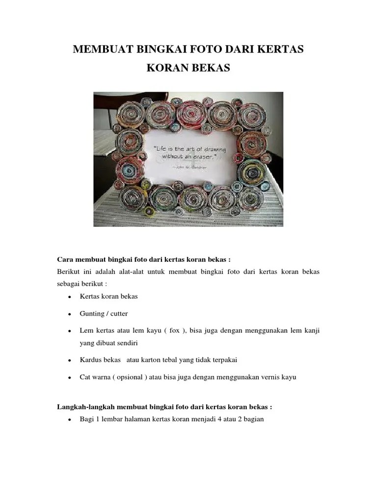 Bagi Sobat Yang Ingin Memanfaatkan Tumpukan Koran | PDF