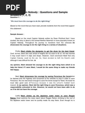 Novel Captain Nobody Pdf