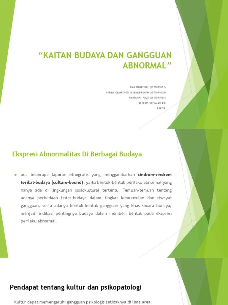 Budaya Dan Psikologi Abnormal | PDF