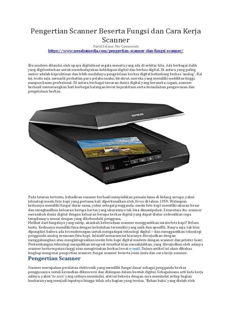 Scanner Adalah Mesin Pengganda Dokumen Dalam Bentuk - Seputar Bentuk
