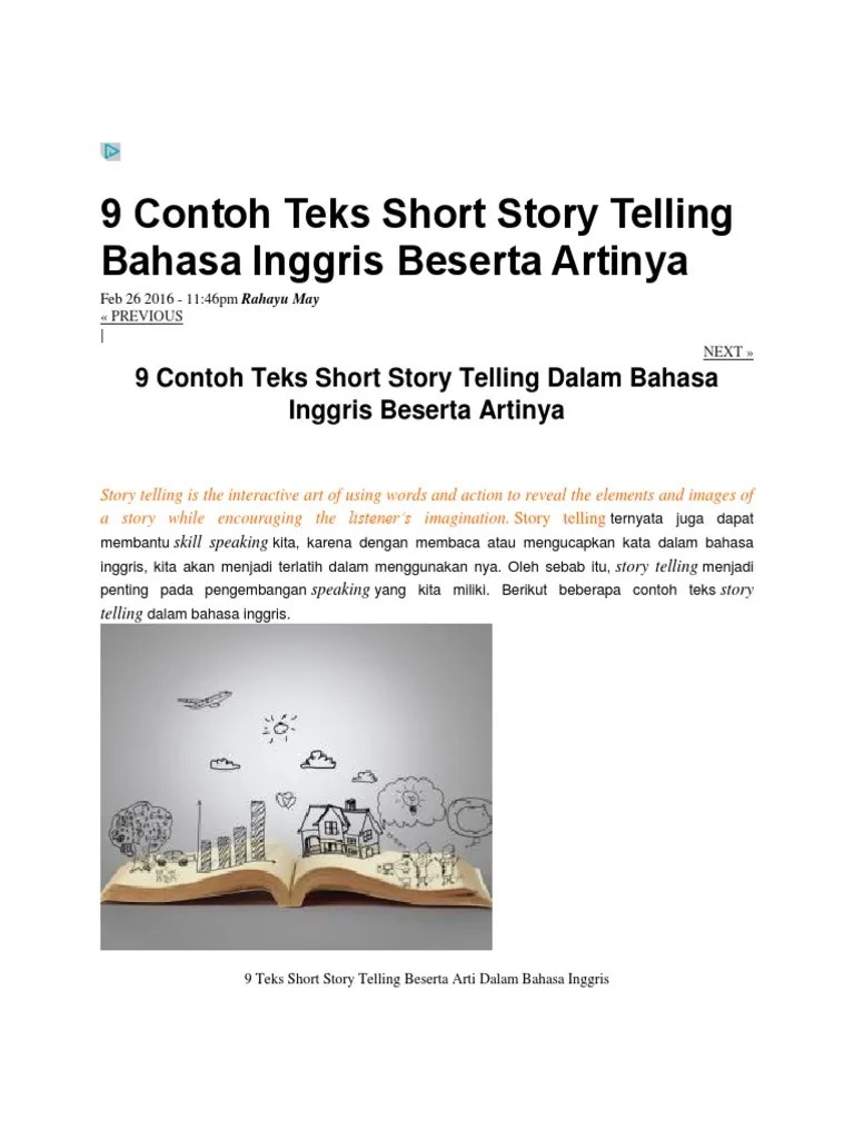 Contoh Soal Teks Anecdote Dalam Bahasa Inggris | Serbameme