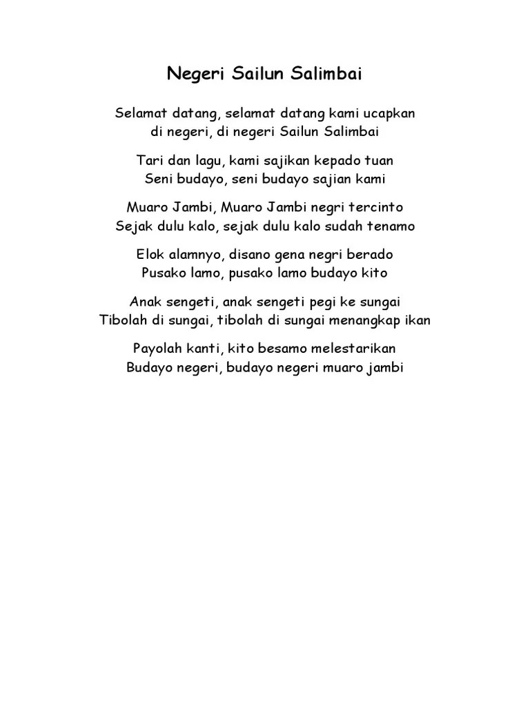 Negeri Sailun Salimbai | PDF
