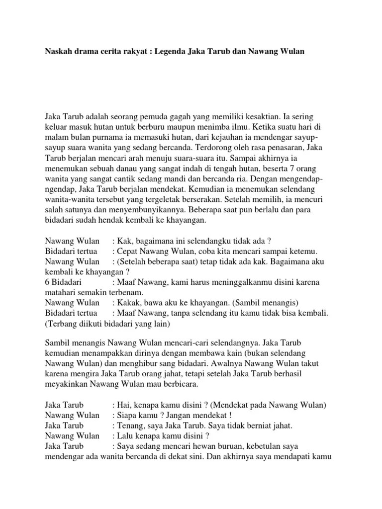 Naskah Drama Cerita Rakyat | PDF