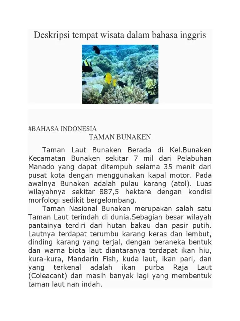 Mendeskripsikan Tempat Dalam Bahasa Inggris – Kami