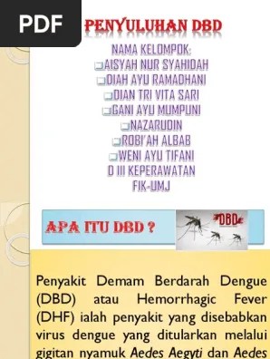 Penyuluhan DBD Ppt-1 | PDF