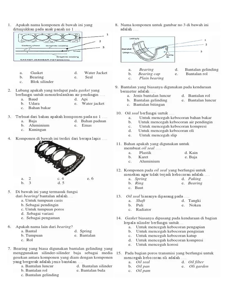 Penyekatan menggunakan seal ini dilakukan dengan bagian sisi yang terbuka dipasang ke arah . Bearing