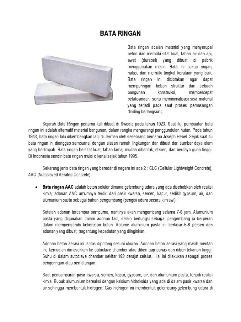 Bata Ringan Made | PDF