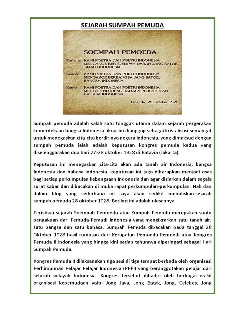Falah) Soempah Pemuda | PDF
