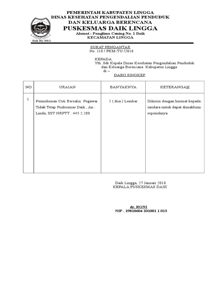 Maybe you would like to learn more about one of these? Contoh Surat Cuti Melahirkan Bidan Ptt Loves2quilt22002