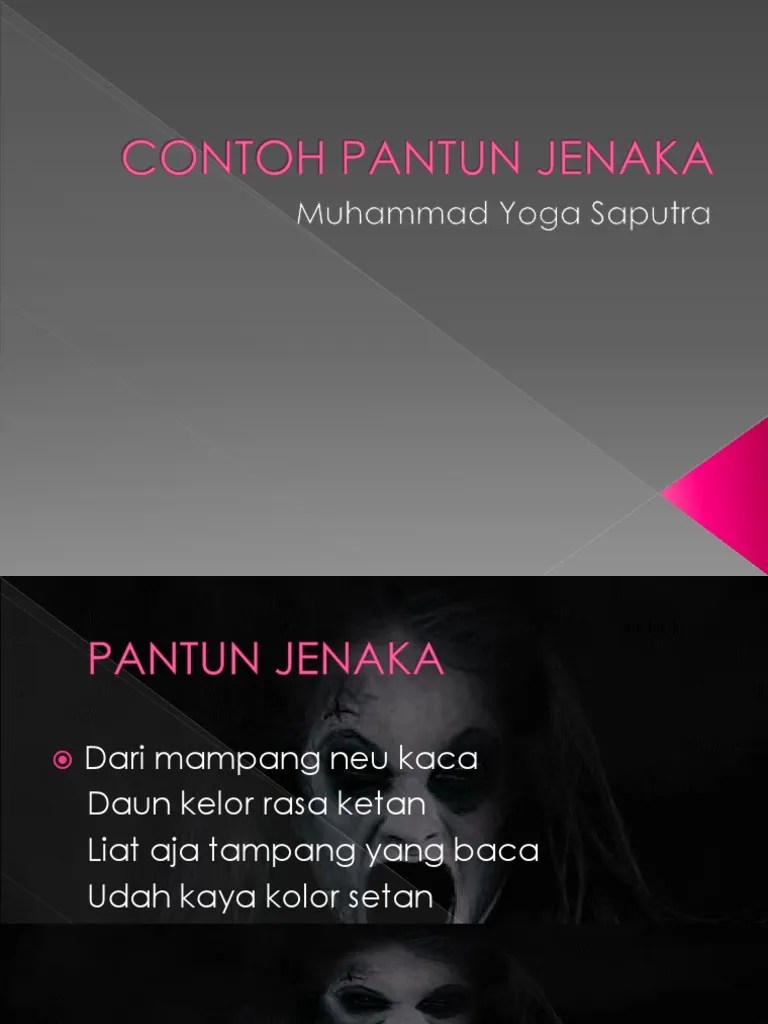 Contoh Pantun Jenaka | PDF