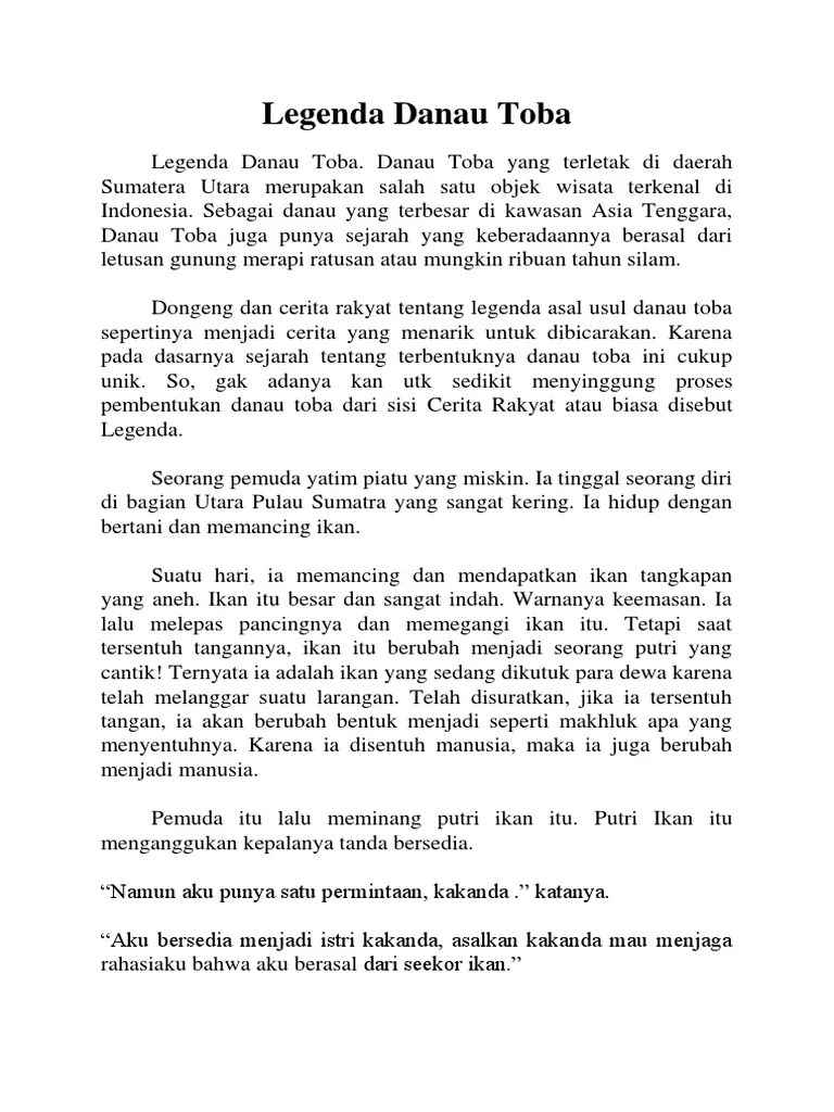 Cari Cerita Rakyat Danau Toba - DANAU INDAH