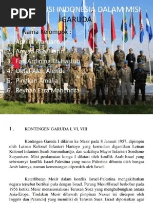 Kontingen Garuda 345 | PDF