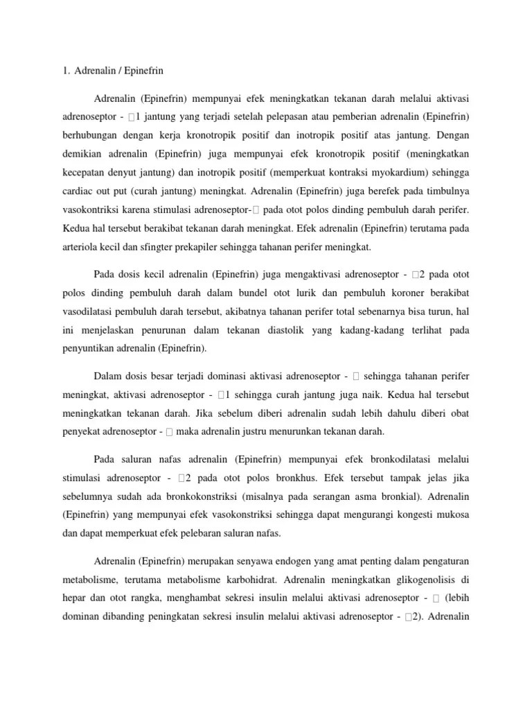 Adrenalin Kromakolim (Baru) | PDF