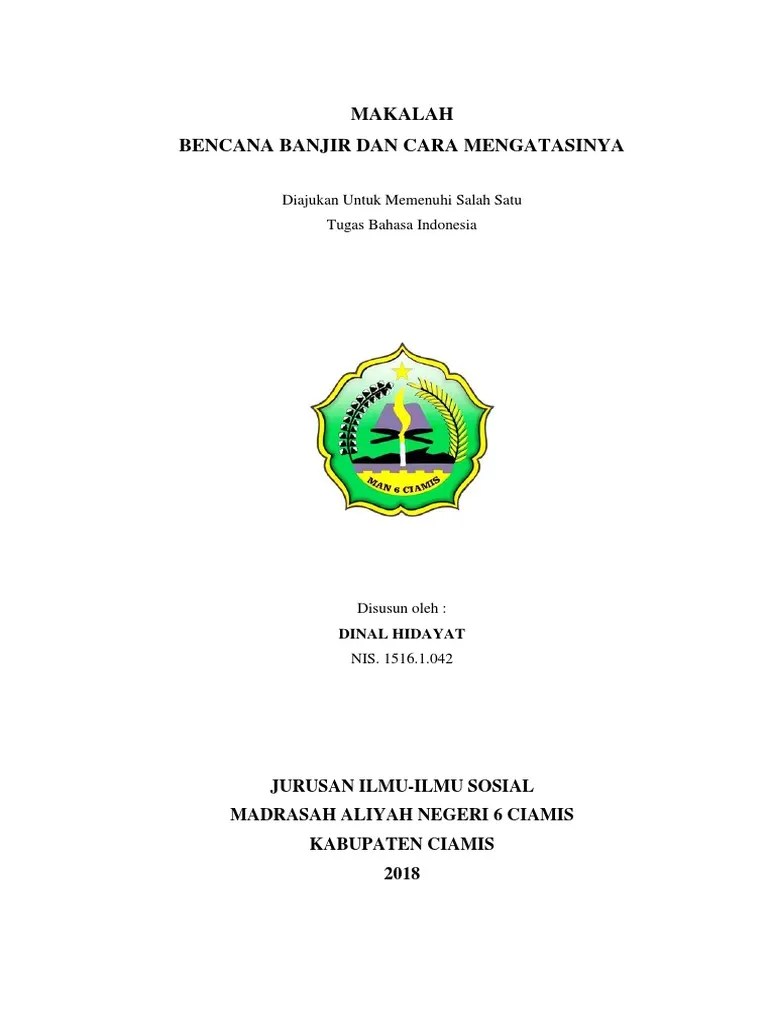 Pentingnya keterampilan berbahasa indonesia dikalangan mahasiswa makalah. Cover Makalah Pdf