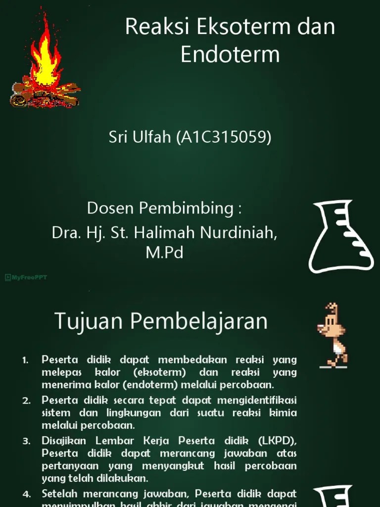 Reaksi Eksoterm Dan Endoterm - 1 | PDF
