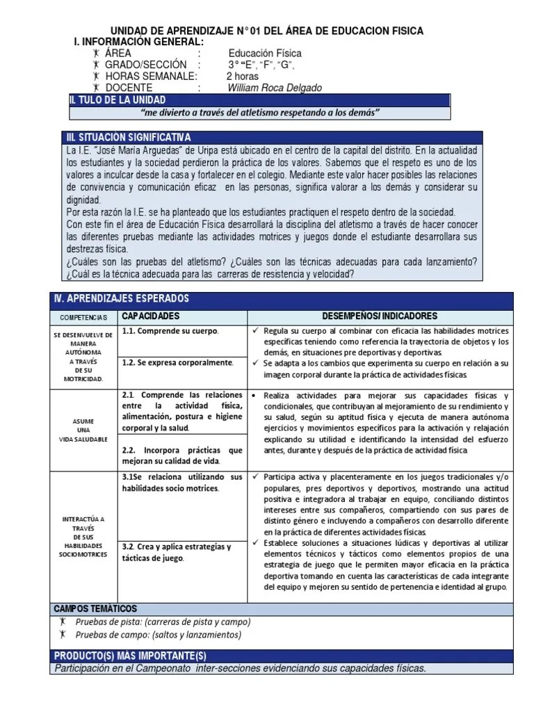 La evaluación mide las habilidades motoras, el equilibrio . Unidad 3 Ef Pdf Educacion Fisica Deportes