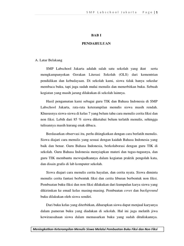 Contoh Cerpen Non Fiksi Tentang Pendidikan Gambaran