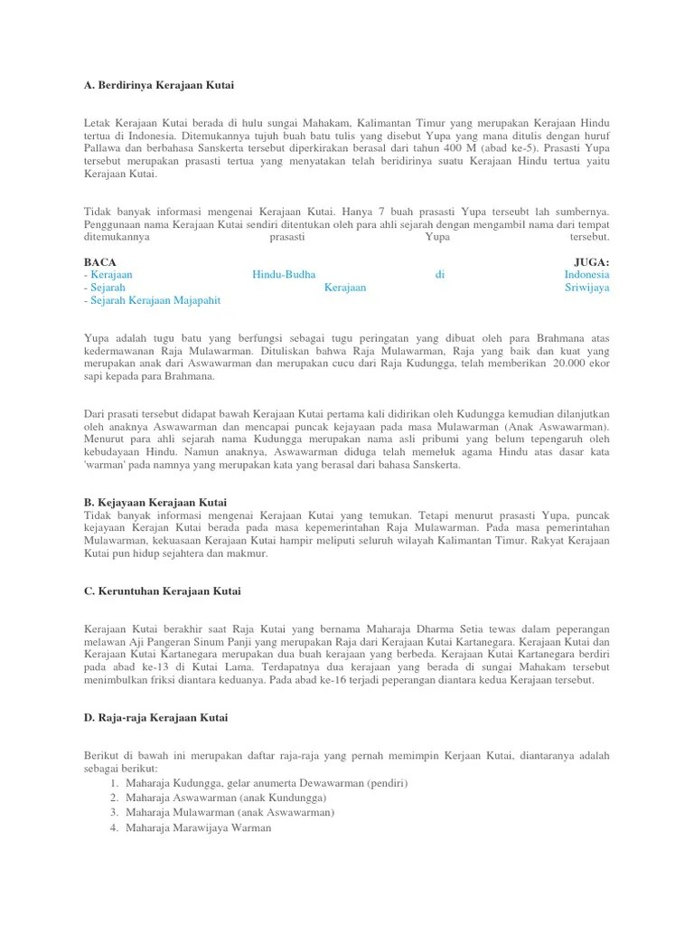 Kerajaan Kutai | PDF