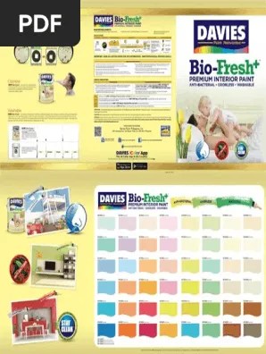 To confirm your color choices, . Brochure Davies Bio Fresh Pdf
