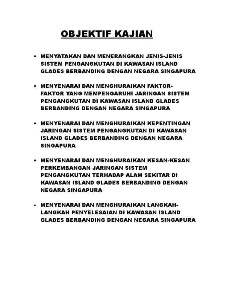 Pengangkutan awam menjadi sistem utama yang menggerakkan manusia dalam kehidupan seharian. OBJEKTIF KAJIAN