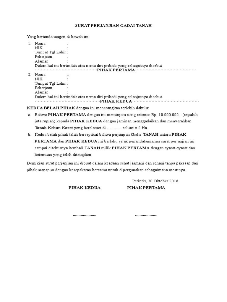 Rumah tipe 90 m2 dengan desain minimalis yang terdiri dari: Surat Perjanjian Gadai Tanah Pdf