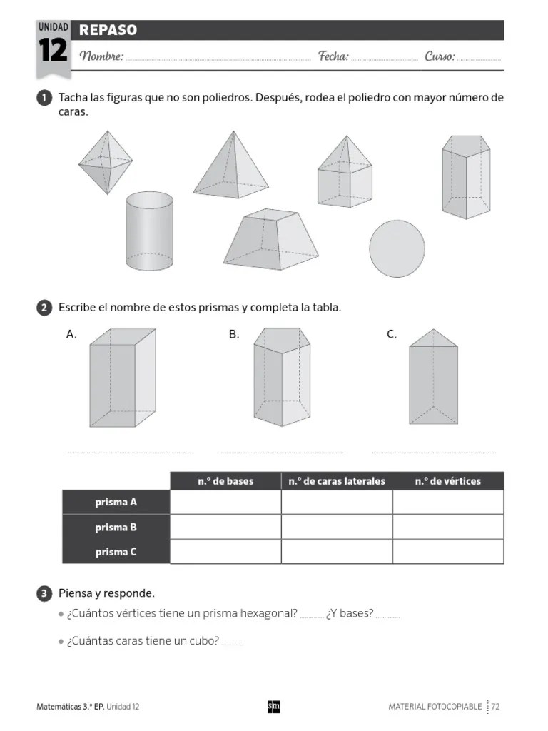 Hemos visto que un cilindro tiene 3 caras, 2 vértices y 3 aristas. Mate Tema 12 Pdf Programacion Lineal Objetos Geometricos