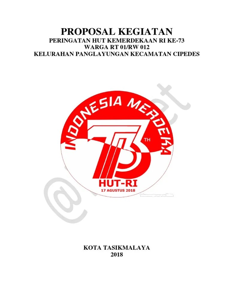 22.11.2012 · berbagi ke twitter berbagi ke facebook. Proposal Kegiatan Hut Ri Ke 73 Pdf