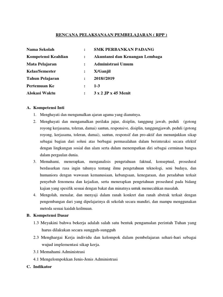 Maybe you would like to learn more about one of these? Silabus Administrasi Umum K13 Revisi 2018 Silabus Rpp
