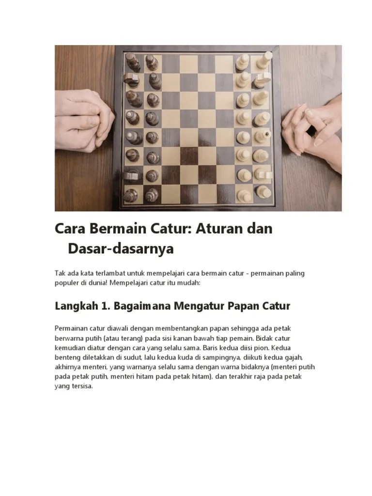 Cara Bermain Catur | PDF