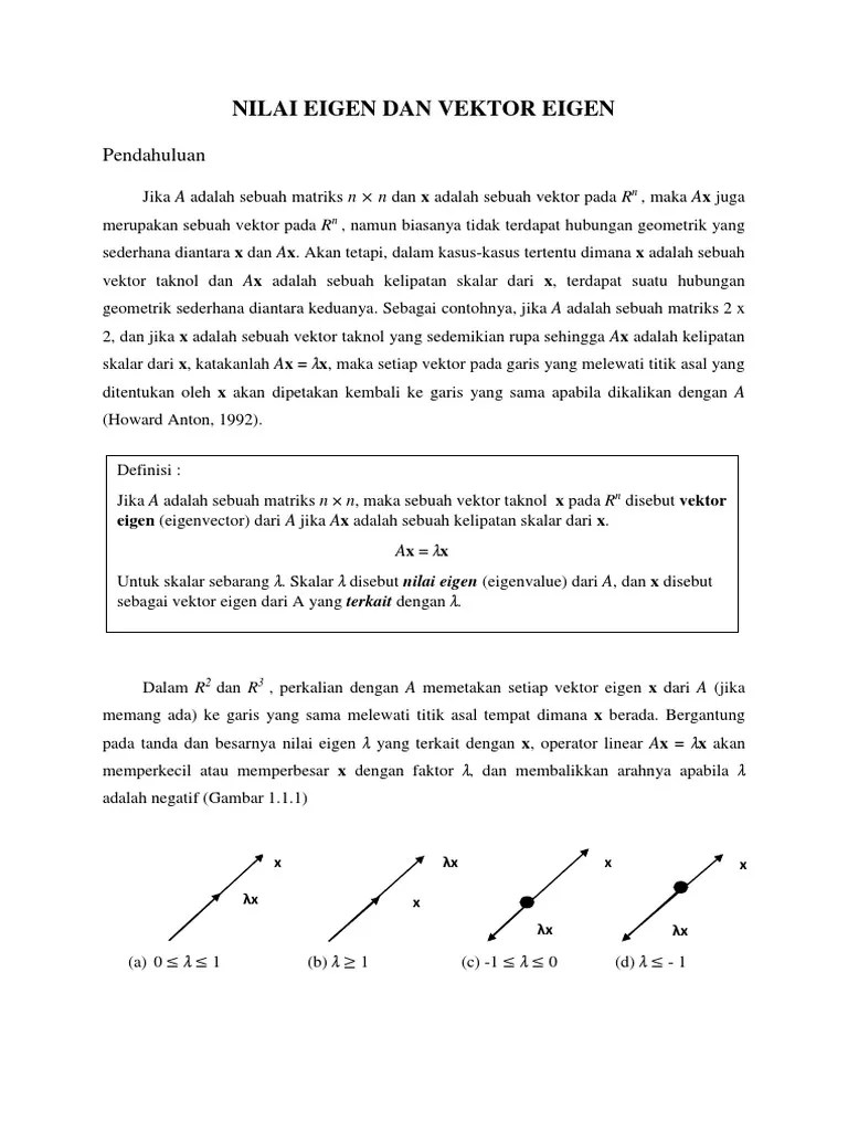 Nilai Eigen Dan Vektor Eigen Kelompok 2 | PDF