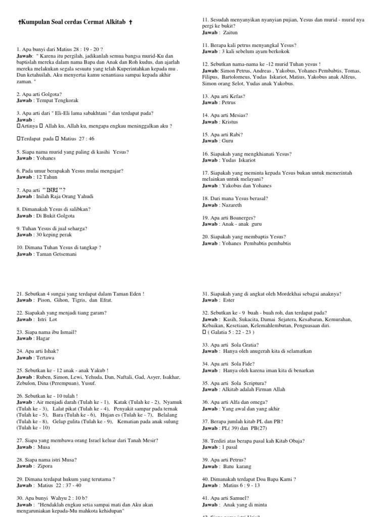 Berapa kalikah kata mengajar digunakan dalam kitab matius? Kumpulan Soal Cca Alkitab Beinyu Com