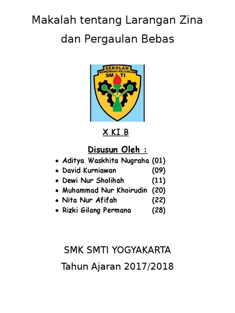 Makalah Zina Dan Pergaulan Bebas - Contoh Makalah