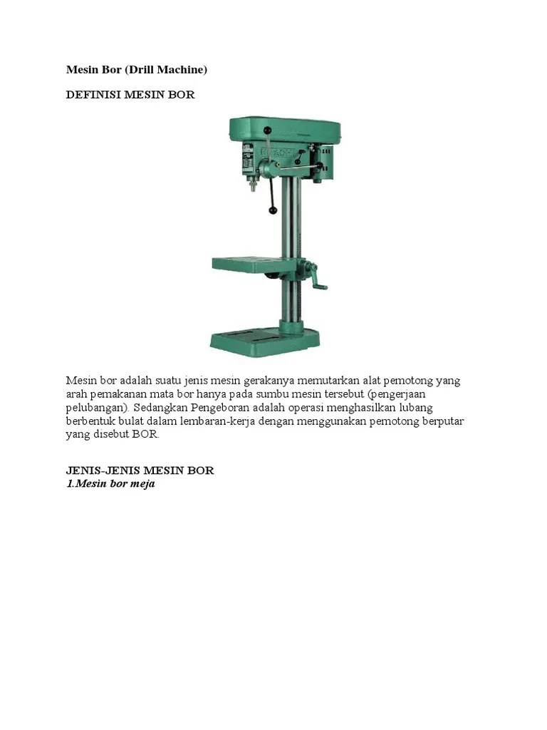 Mesin Bor | PDF