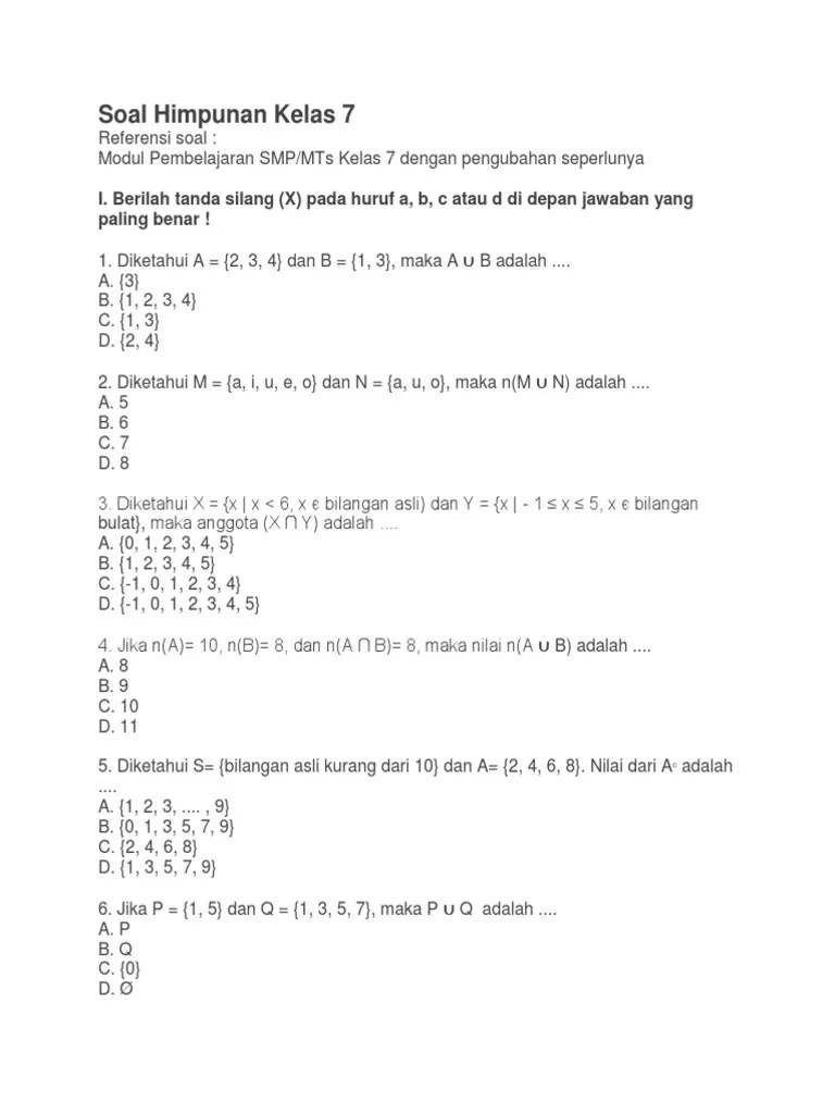Hitung campuran yang melibatkan bilangan cacah dan/atau bilangan pecahan . Mtk Himpunan Pdf