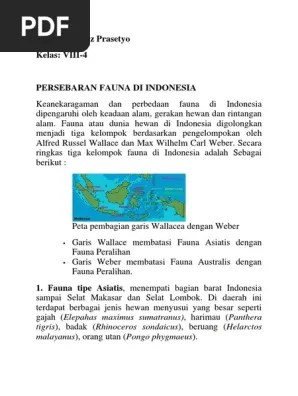 Persebaran Fauna Di Indonesia | PDF