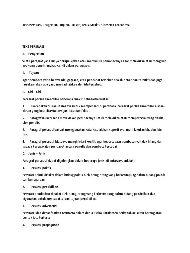 Teks Persuasi Print | PDF
