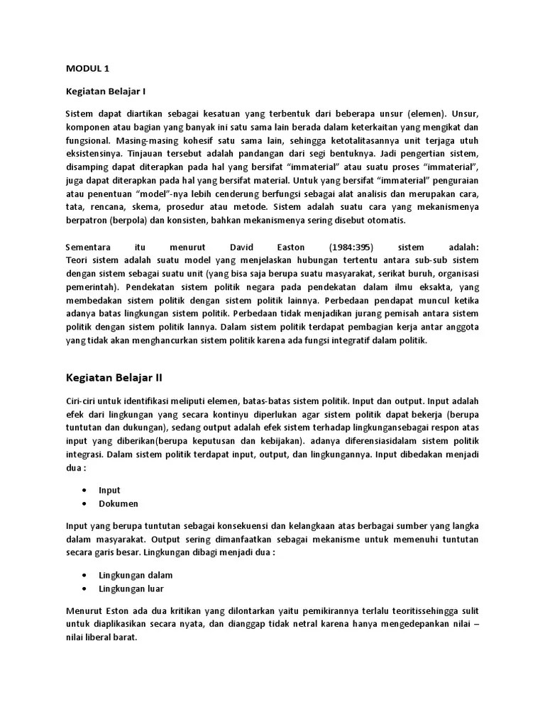 Ini kemudian dianalogikan dg kehidupan sistem politik. Contoh Kasus Input Dan Output Dalam Sistem Politik Temukan Contoh
