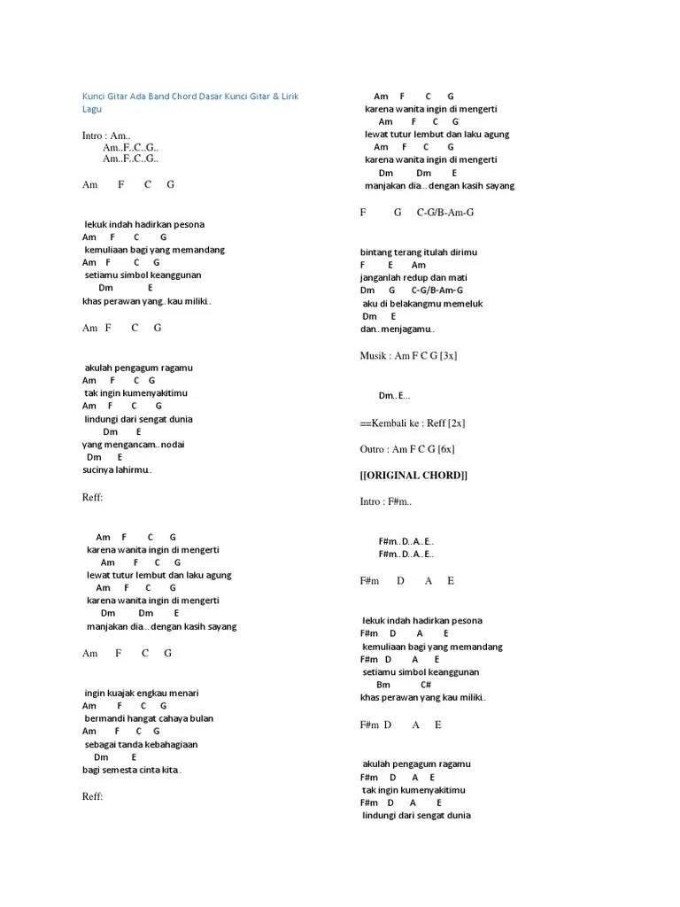 Her name is always mentioned in my prayers. Sumpah Ku Mencintaimu Chord Sekali