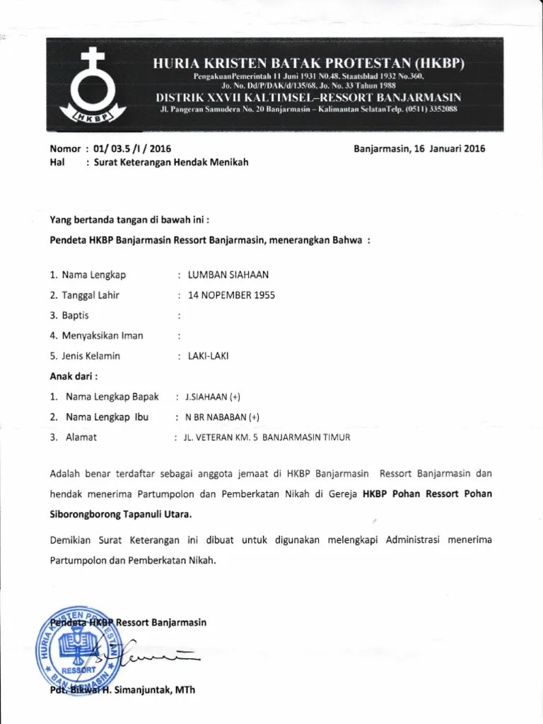 23 model kataistilah undangan pernikahan terbaik dan terlengkap. Contoh Surat Keterangan Nikah Dari Gereja Bettyenews