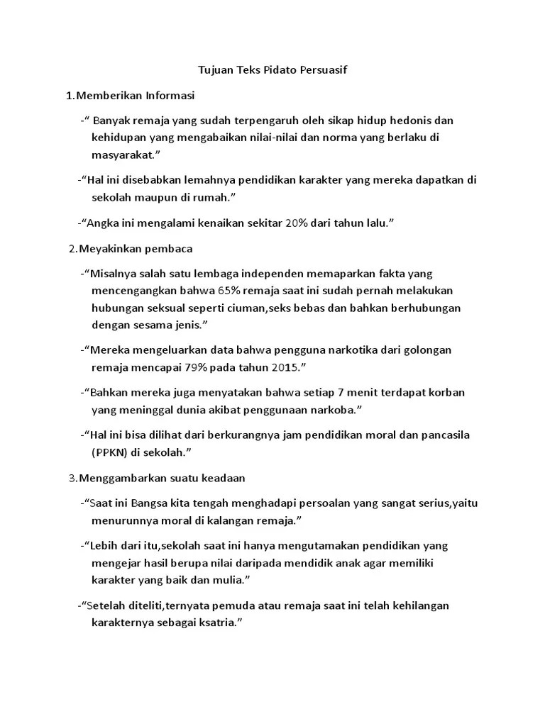 Contoh Pidato Pendidikan Moral Di Kalangan Remaja