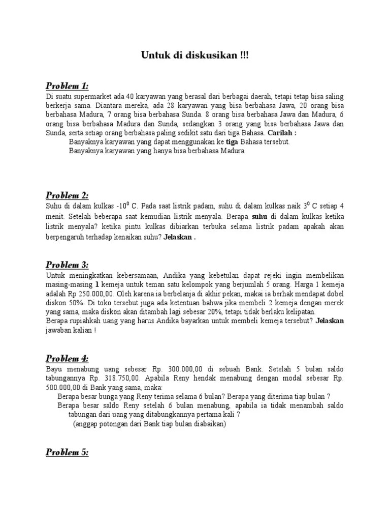 Untuk Di Diskus | PDF