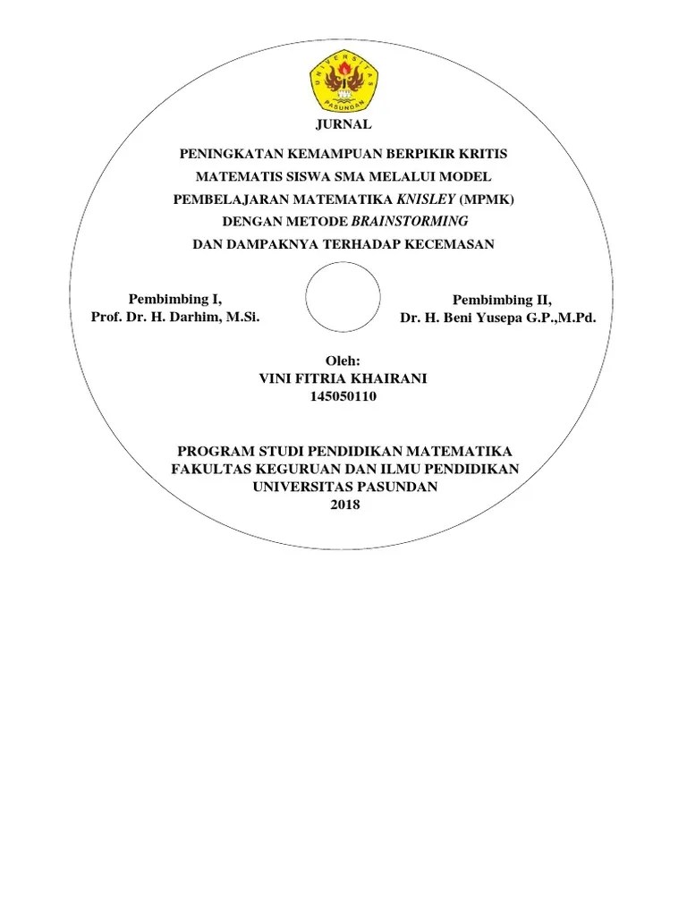 Di bawah ini adalah contoh cover cd/dvd. Label Cd Skripsi Pdf
