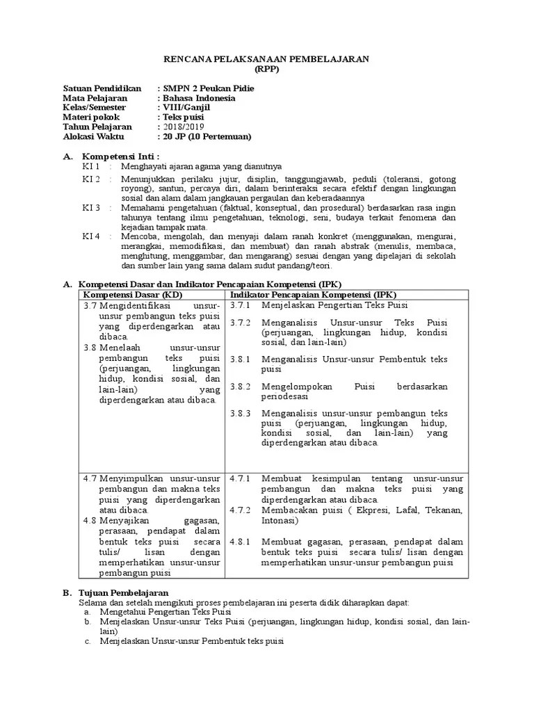 Smp islam al azhar 5 cirebon. Rpp 4 Pdf