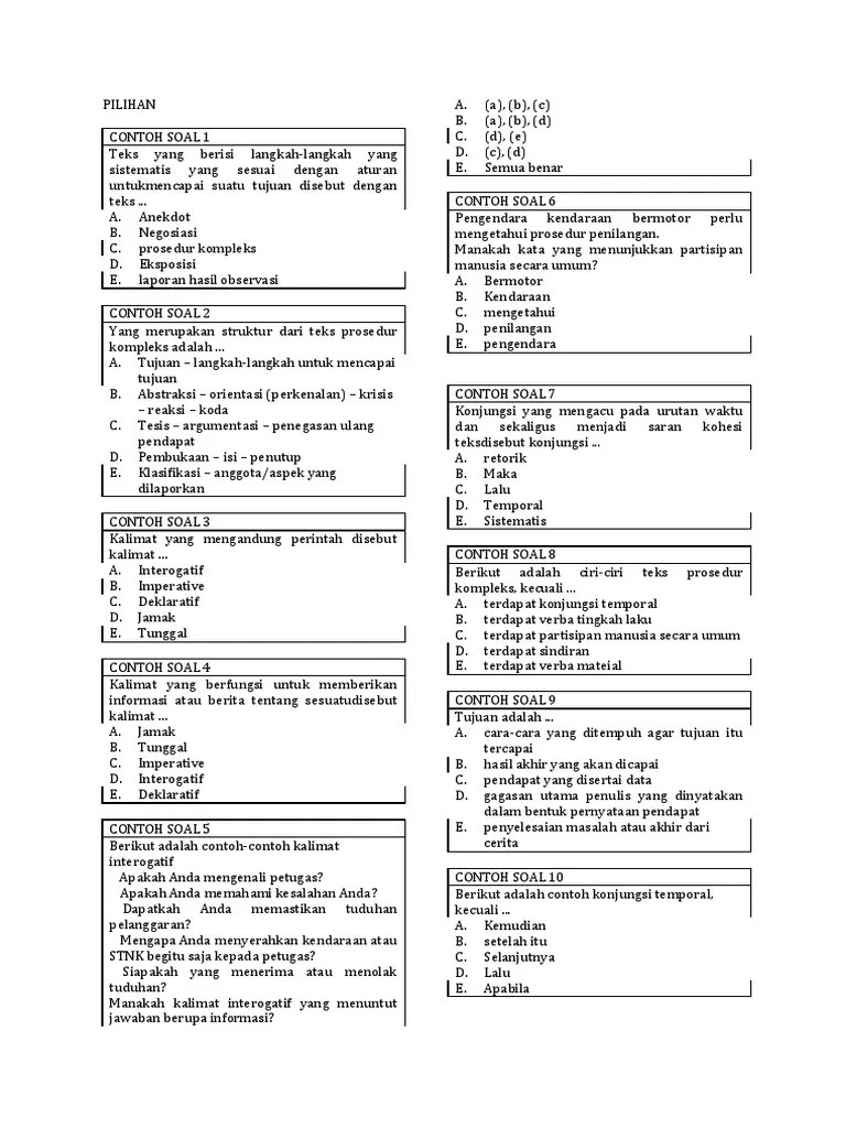 Dalam artikel kali ini akan dibahas contoh soal yang dilengkapi kunci jawaban materi teks eksposisi pelajaran bahasa indonesia kelas 8 smp . Kumpulan Soal Tentang Konjungsi Beinyu Com